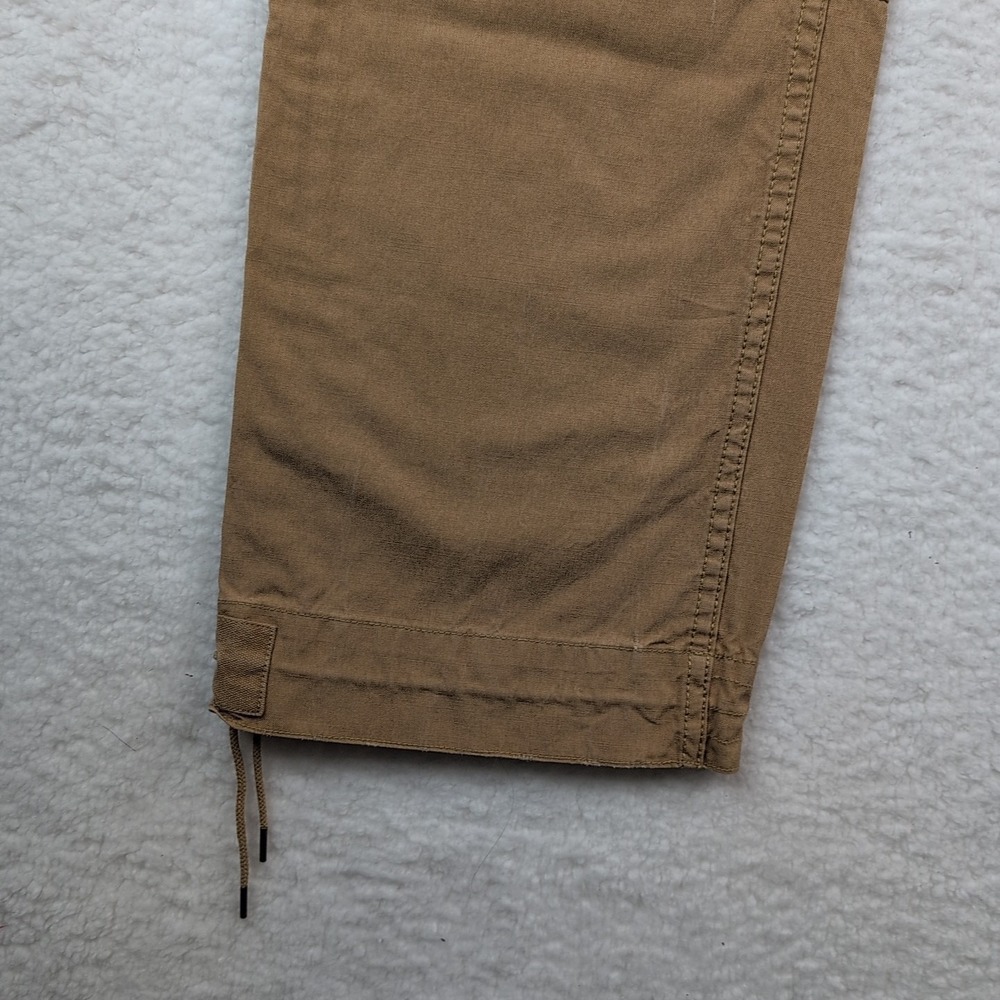 VTG Polo Ralph Lauren Bleecker Pants Men's 36x30 Tan Paratrooper Cargo Cinch - Picture 2 of 11